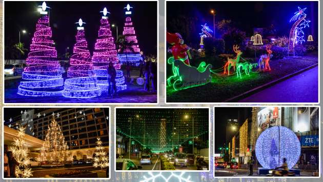 Christmas decorations in Colombo