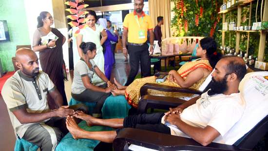 Educational exhibition on traditional medicines at BMICH