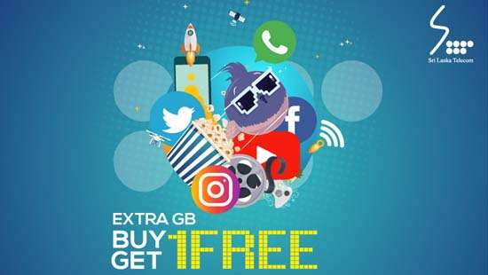 SLT Broadband announces Buy 1 Get 1 Free Extra GB offer