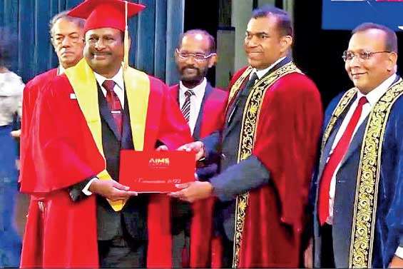 Excise Spokesman Kapila Kumarasinghe awarded doctorate by Philippine Uni.