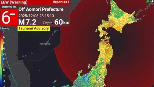 Japan earthquake with 7.6 magnitude leaves ’everything wobbling’ as tsunami warning issued