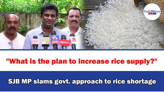 ’’What is the plan to increase rice supply?’’ SJB MP slams govt. approach to rice shortage