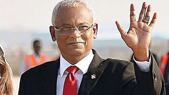Maldives President arrives