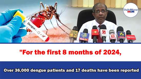 ’’For the first 8 months of 2024, Over 36,000 dengue patients and 17 deaths have been reported’’