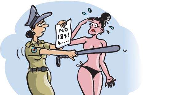 Thai woman detained for walking half-naked in Arugam Bay tourist area