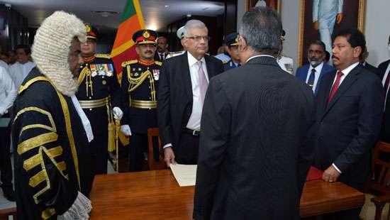 Ranil sworn in as 8th Executive President