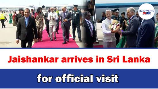 Jaishankar arrives in Sri Lanka for official visit