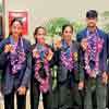 Athletes return with eight medals