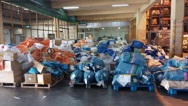 Postal strike causes backlog of international mail at BIA