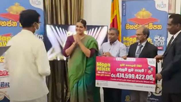 Historic Rs. 474 million lottery prize awarded to winner from Gokarella