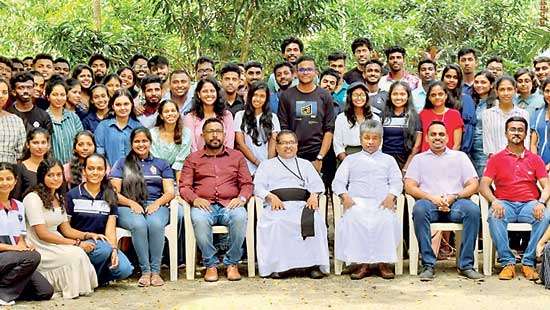 Undergrads from SLUCSM follow a spiritual programme