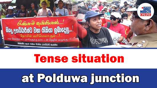 Tense situation at Polduwa junction