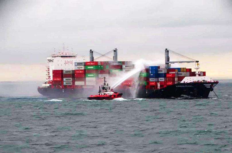 Explosion reported aboard burning vessel: Crew rescued