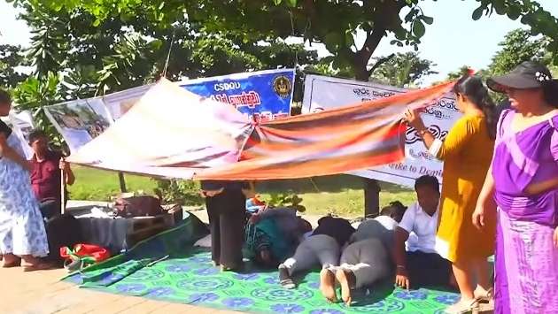 Tense situation outside Presidential Secretariat over hunger strike