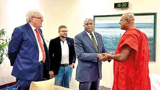 UK’s deputy PM calls on  Ven. Dr. Kirinde Assaji Nayaka Thero
