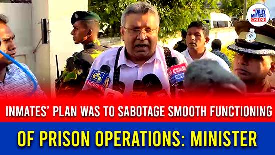 Inmates’ plan was to sabotage smooth functioning of prison operations: Minister