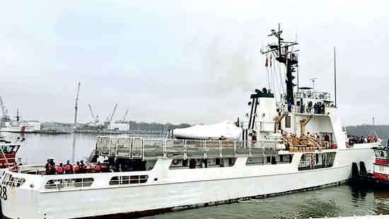 United States Coast Guard Cutter DECISIVE departs US for historic voyage to Sri Lanka