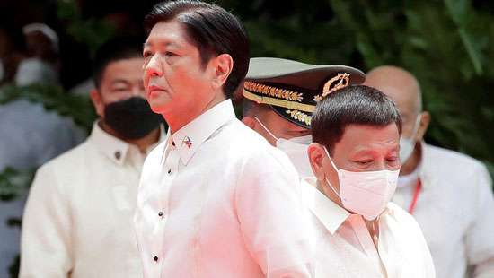 Ferdinand Marcos Jr sworn in as Philippines president, replacing Duterte
