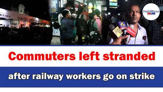 Commuters left stranded after railway workers go on strike