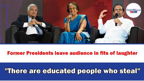 Former Presidents leave audience in fits of laughter ’’There are educated people who steal’’