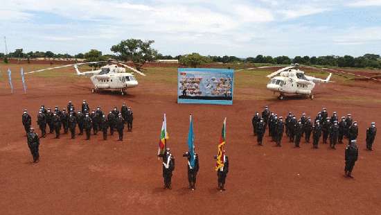 Medal Awarding Parade of 6th Sri Lankan Aviation Contingent