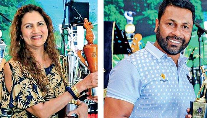 Lakmal Gunawardene and Pravina Dunuwille win Eagles Monsoon golf titles