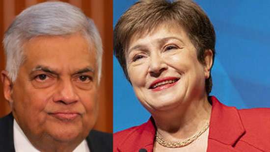 Ranil holds discussion with IMF Managing Director Kristalina Georgieva