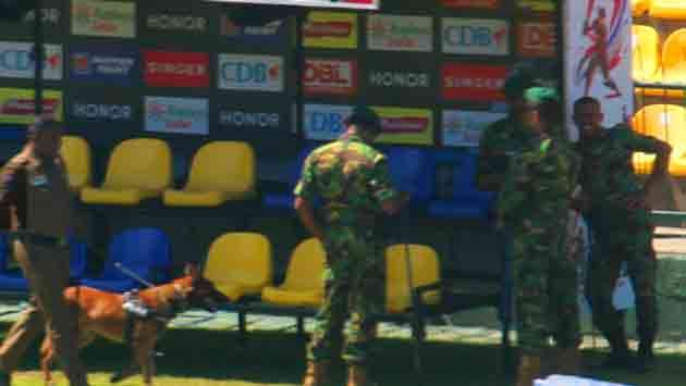 Security boosted at Pallekale Cricket Stadium and Kandy