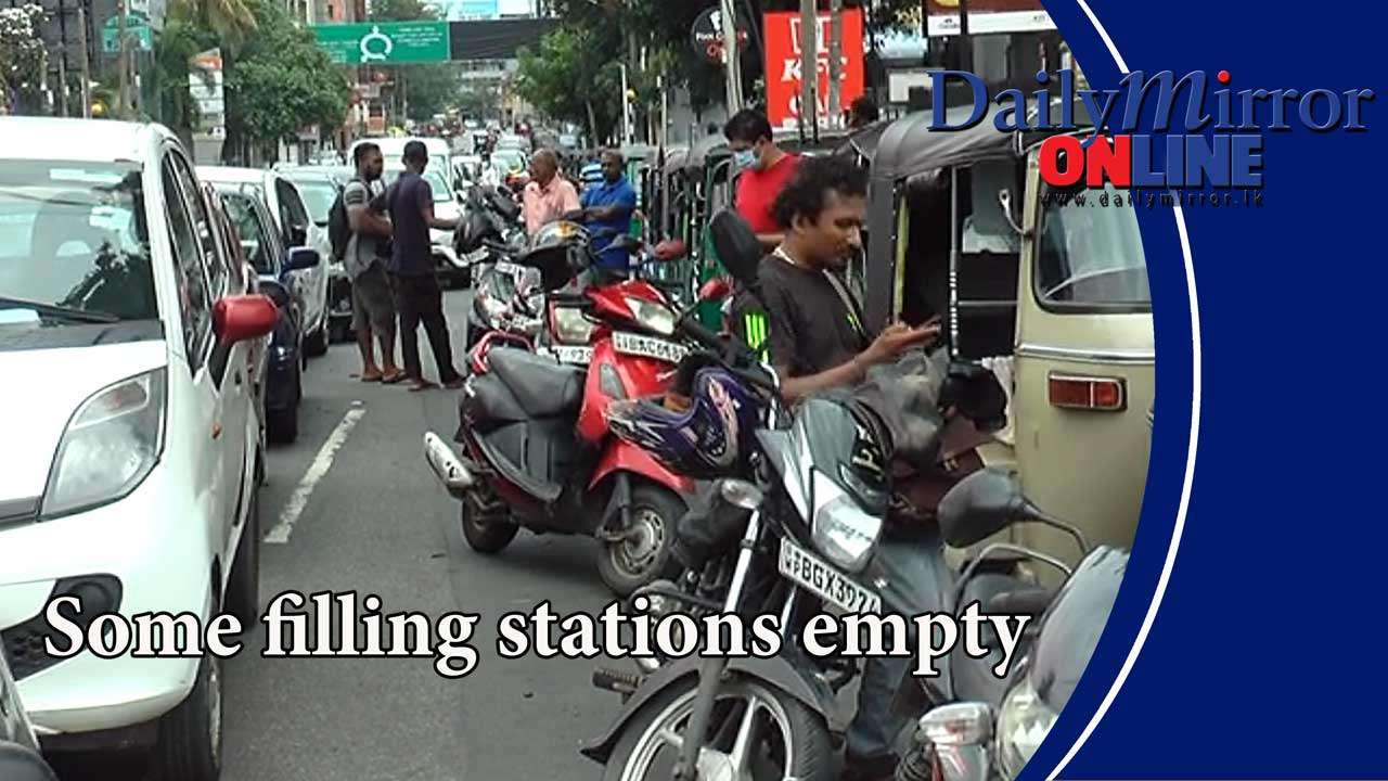 Some filling stations empty