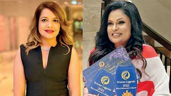 Rishini  and  Ashanthi honoured at Women Legends 2025