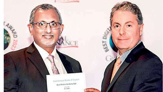 ‘ComBank Digital’ adjudged ‘Best Mobile Banking App’ in Sri Lanka by Global Finance