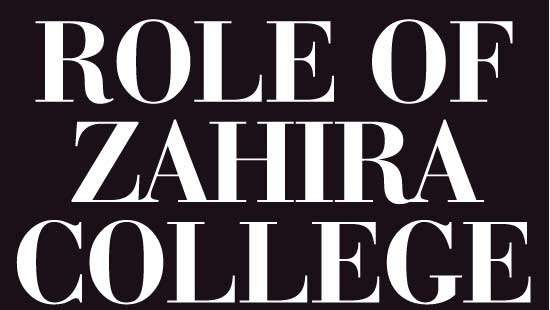 ROLE OF ZAHIRA COLLEGE IN PROMOTING COMMUNAL HARMONY