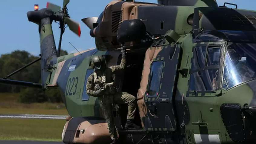 Australia helicopter crash: Four military aircrew missing