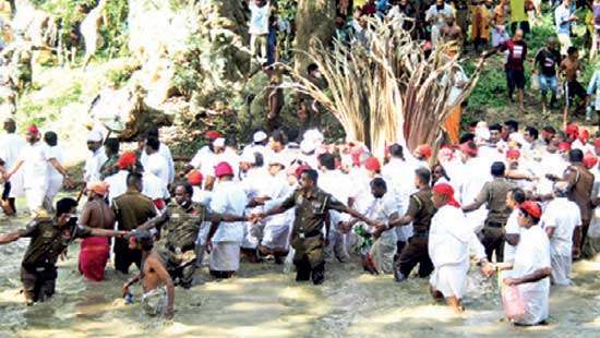 Kataragama and Kandy Water cutting ceremony