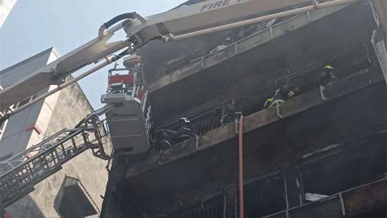 Multiple fire trucks deployed to extinguish blaze at Pettah shop