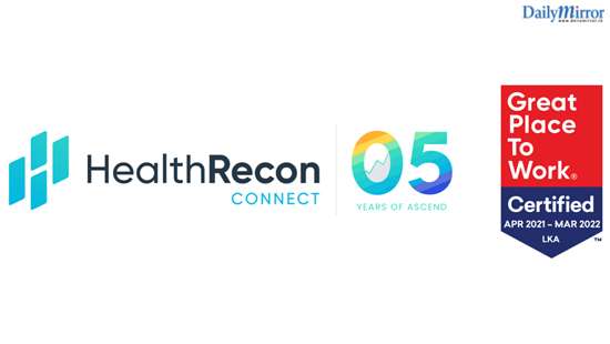 HealthRecon Connect Certified Great Workplace by Great Place to Work® in Sri Lanka for the Third Year