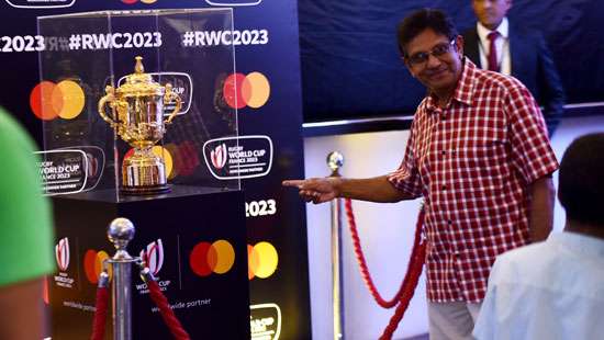 Webb Ellis Cup in Colombo