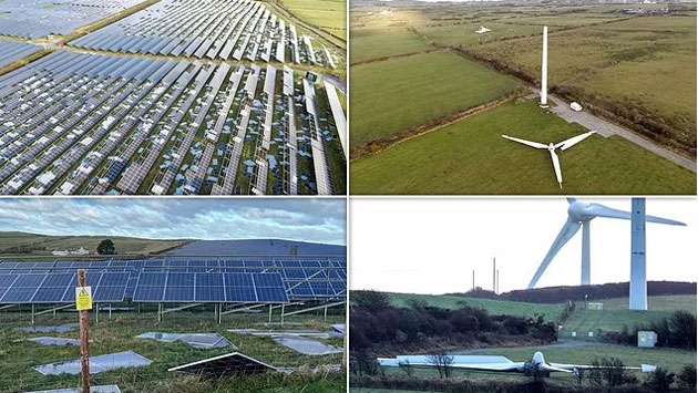 Darragh shatters UK’s largest solar farm