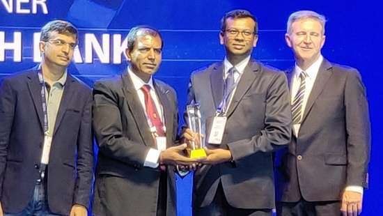 Sampath Bank wins 3 awards at Infosys Finacle Client Innovation Awards 2019