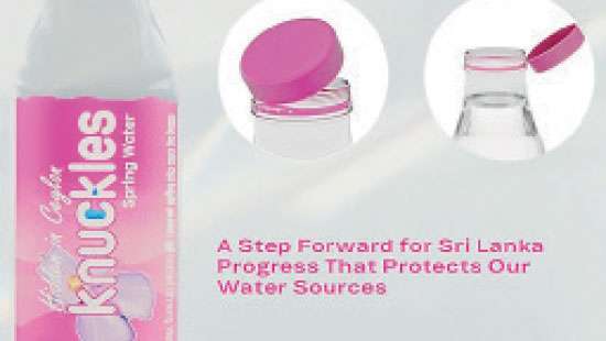 Knuckles Spring Water introduces SL’s 1st tethered bottle cap