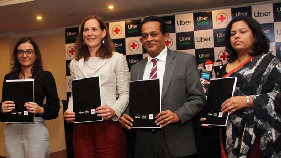 Donation from Uber Lanka to Red Cross Society