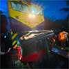 Man killed in train-three-wheeler collision