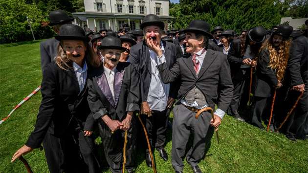 Swiss town hosts Chaplin lookalikes