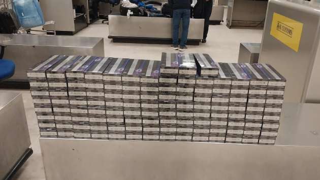 Sri Lankan woman nabbed at BIA with foreign cigarette stock