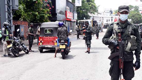 Heavy security in Colombo...