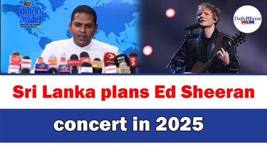 Sri Lanka plans Ed Sheeran concert in 2025