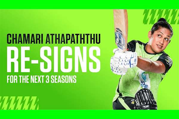 Chamari Athapaththu signs three-year deal with Sydney Thunder