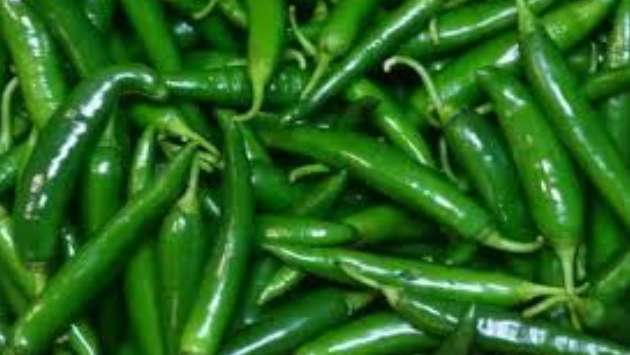 Green chili as high as Rs. 1800 per kilo