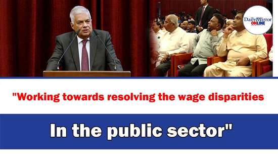 Working towards resolving the wage disparities In the public sector’’