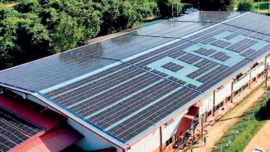 Norlanka unveils solar energy project at Trinco plant